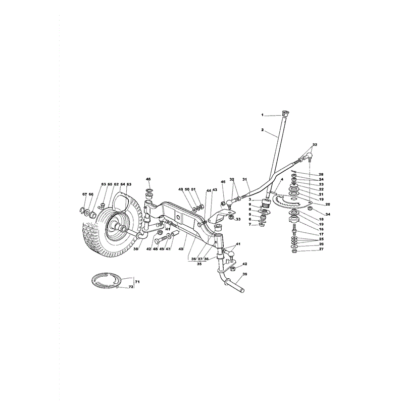 Mountfield 1440M Lawn Tractor (01-2005) Parts Diagram, Page 12