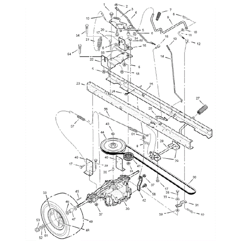 Hayter 13/30 (131A001001-131A099999) Parts Diagram, Motion Drive