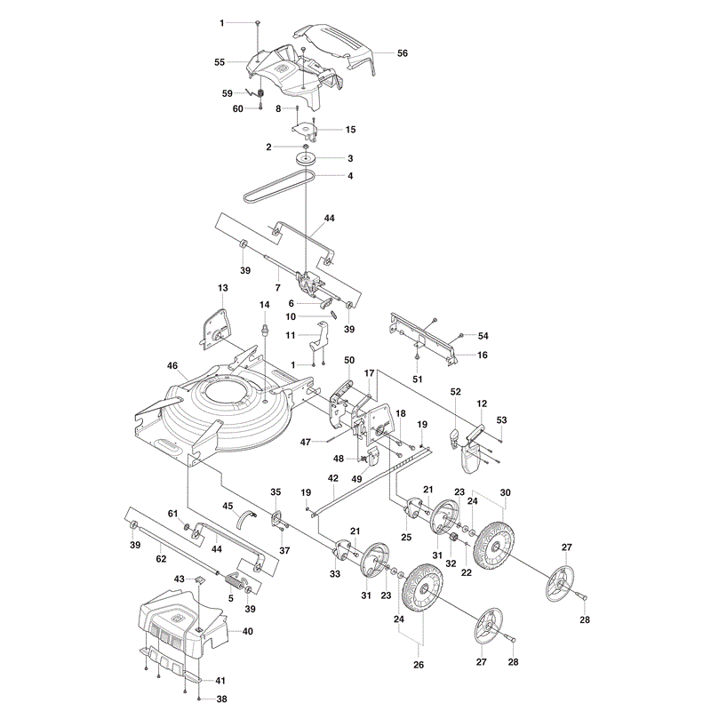 Husqvarna  LC53BE (2013) Parts Diagram, Page 1