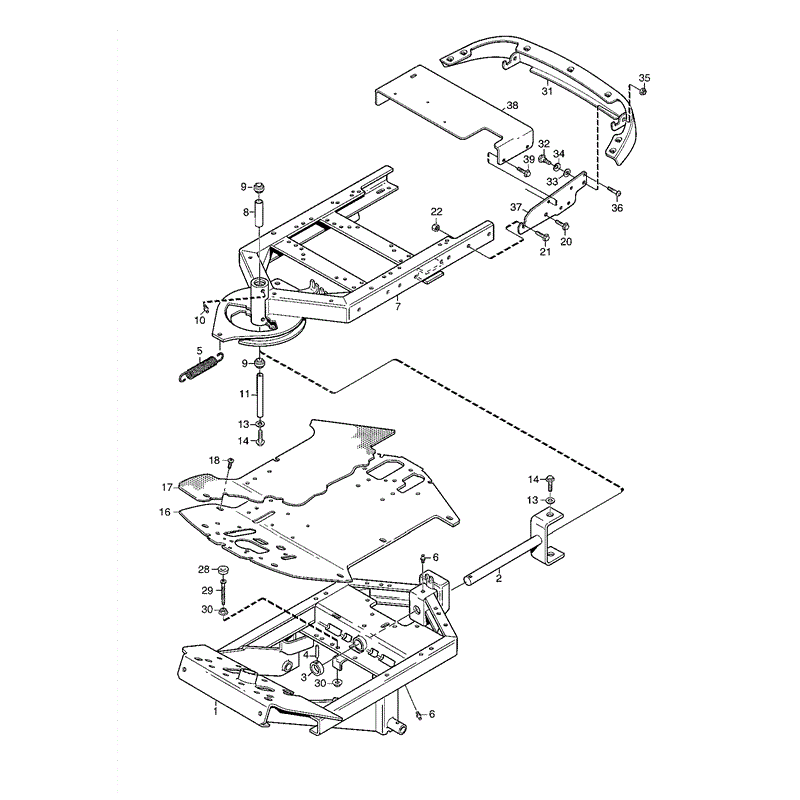 Mountfield 4135H Ride-on (01-2005) Parts Diagram, Page 7