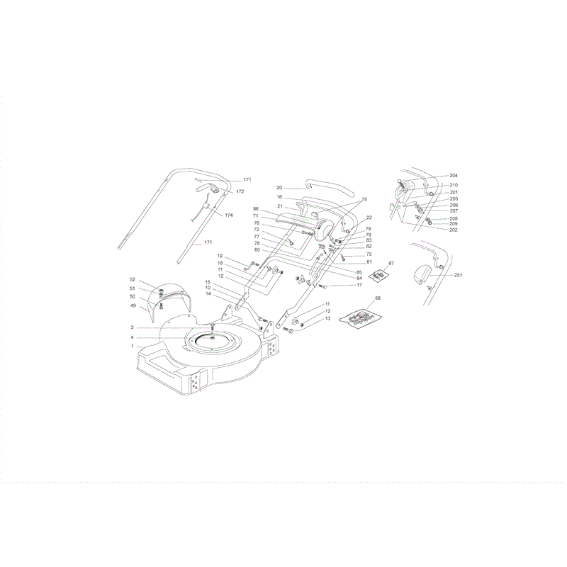 Castel / Twincut / Lawnking S474L (S474) Parts Diagram, Page 1