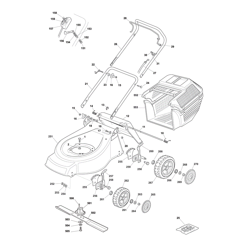 Mountfield S421HP (2008) Parts Diagram, Page 1