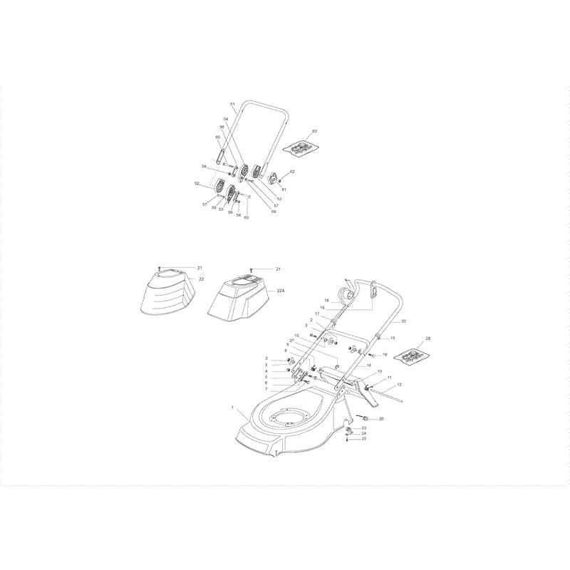 Castel / Twincut / Lawnking TDL430S (TDL430S) Parts Diagram, Page 1