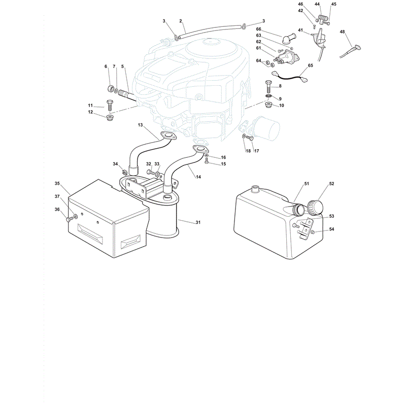 Castel / Twincut / Lawnking XX220HD (2012) Parts Diagram, Engine B&S 20, 22, 24 HP