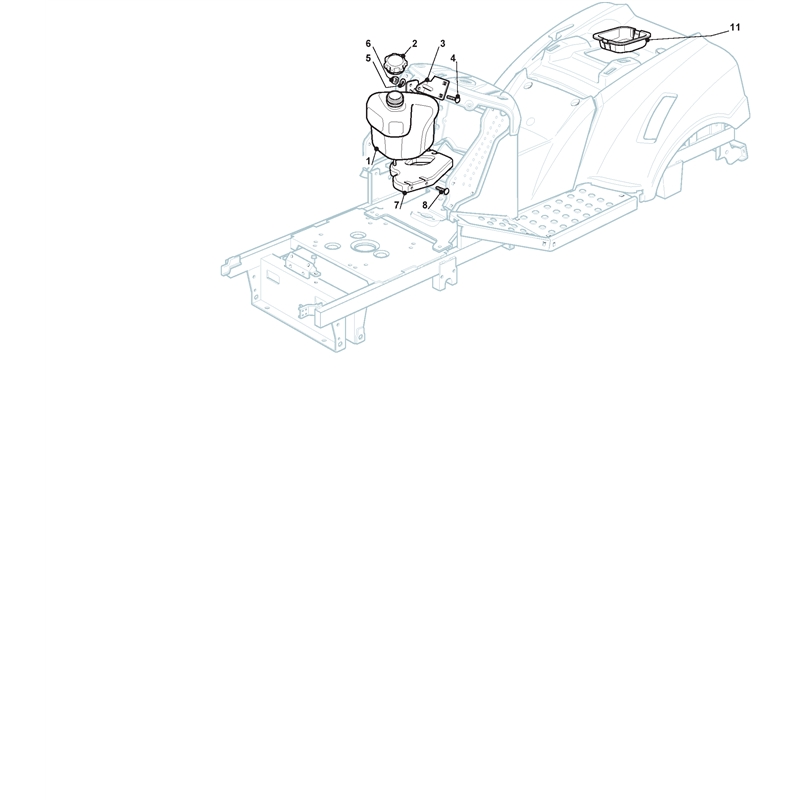 Mountfield 1636H Lawn Tractor (2T0430283-MFR [2012]) Parts Diagram, Tank 4,5 Lt