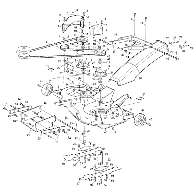 Hayter RS17/102H (17/40) (149E290000001 onwards) Parts Diagram, Cutterdeck