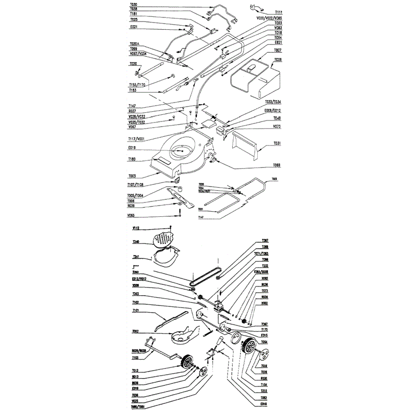 Mountfield Optima-Omega (MPR10032) Parts Diagram, Page 1