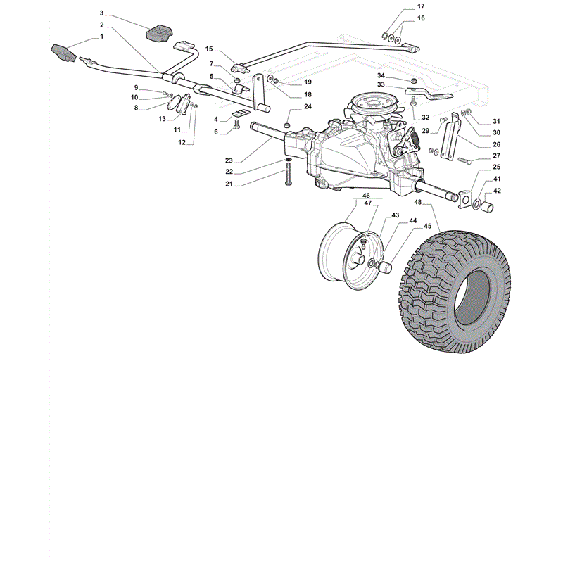Castel / Twincut / Lawnking XDC135HD (2012) Parts Diagram, Transmission