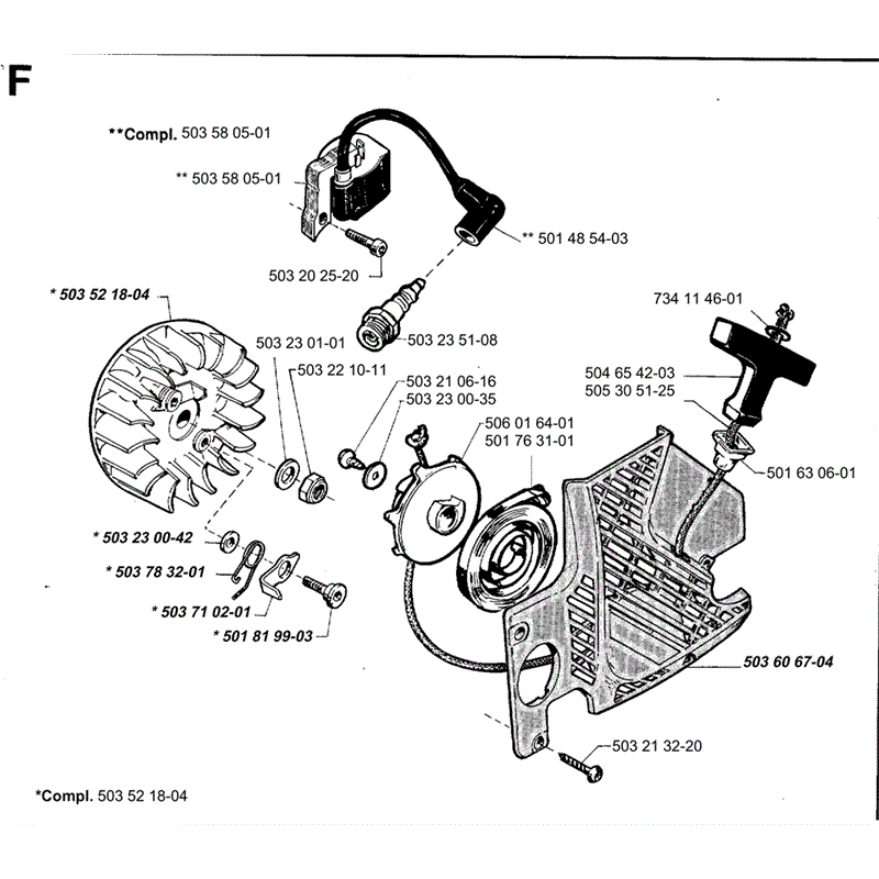 Jonsered 2045 (1994) Parts Diagram, Page 6