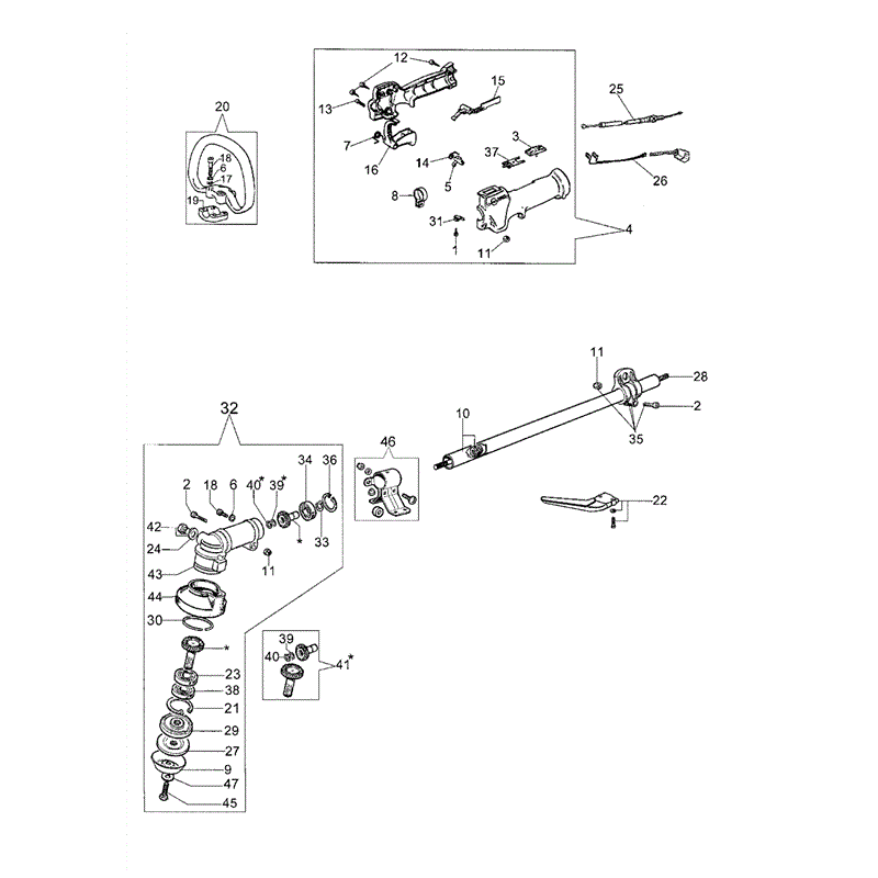 Efco STARK-2500S (2010) Parts Diagram, Page 4