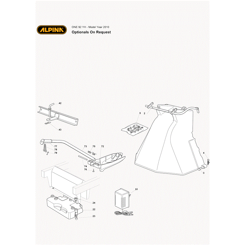 Alpina  One 92YH (2010) Parts Diagram, Page 13