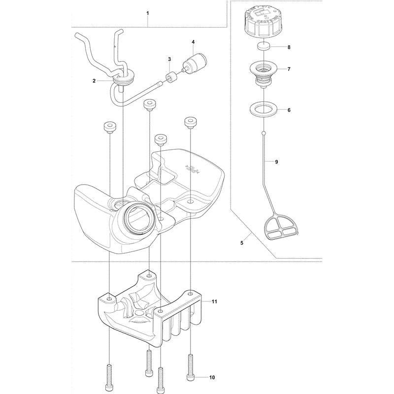 Husqvarna  553RBX (2012) Parts Diagram, Page 10