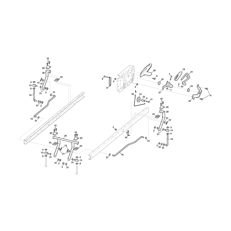 Mountfield Freedom 28e  (2022) [2T0250483-M22] (2022) Parts Diagram, Cutting Plate Lifting