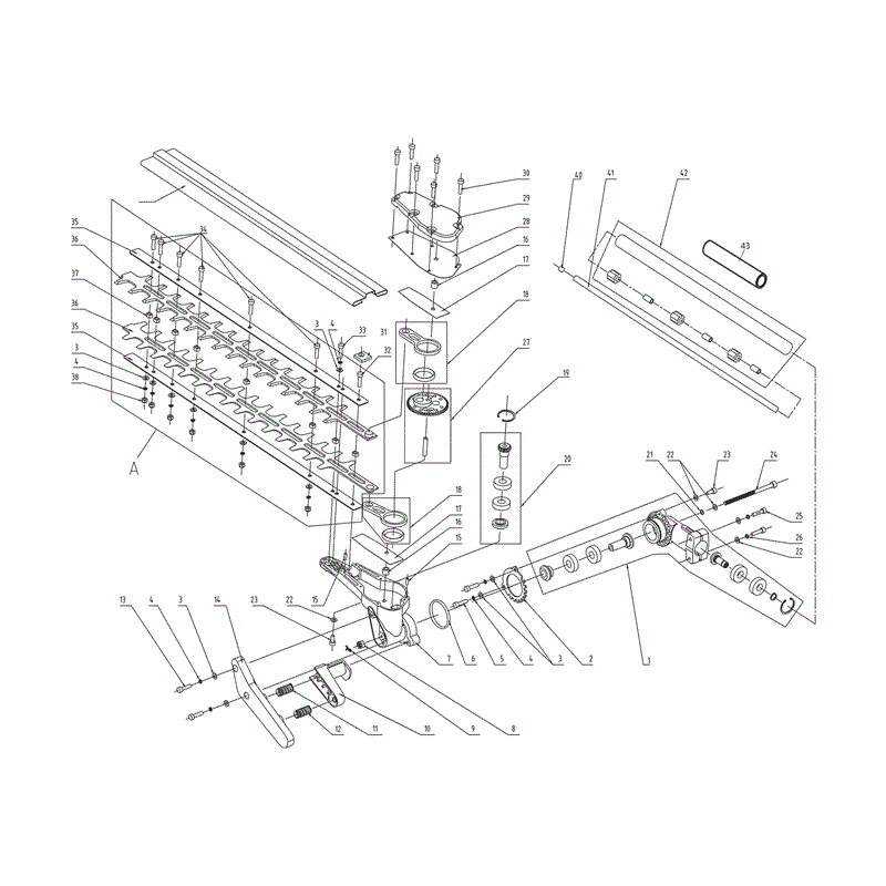 Mitox 28LH-a (28LH-a) Parts Diagram, Hedge Trimmer