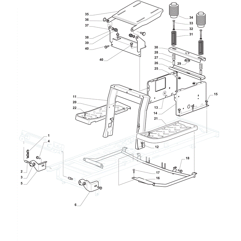 Mountfield T38M-SD (Series 7500-432cc) (2012) Parts Diagram, Page 1