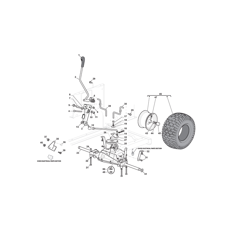 Mountfield 1530M Lawn Tractor (2T2020483-M20 [2020]) Parts Diagram, Transmission
