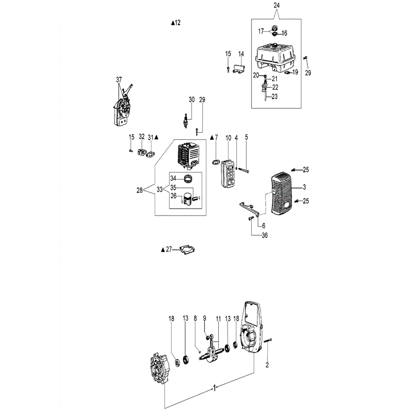 Efco PA1050 (2010) Parts Diagram, Page 2