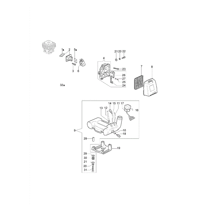 Efco STARK-3800T (2010) Parts Diagram, Page 3