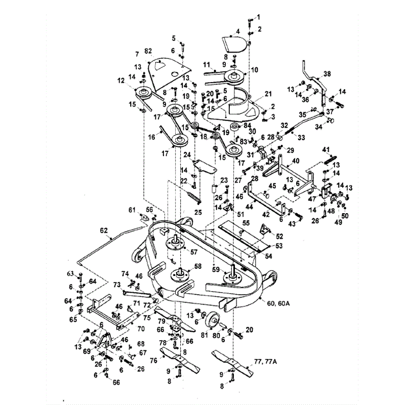 Hayter 15/38 (155N) Parts Diagram, IBS Cutter Deck