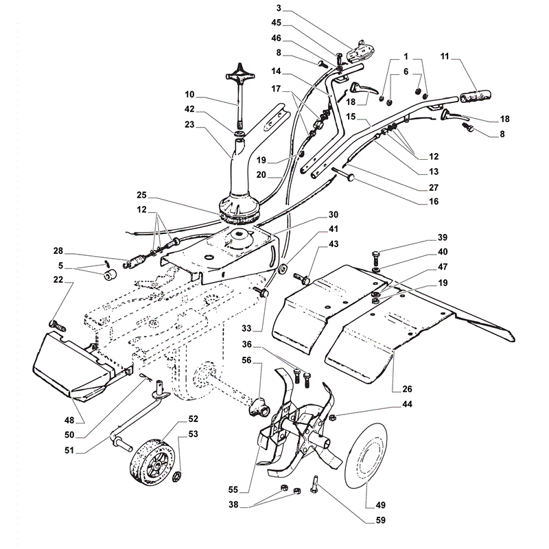 Mountfield Manor 500RG (2010) Parts Diagram, Page 1