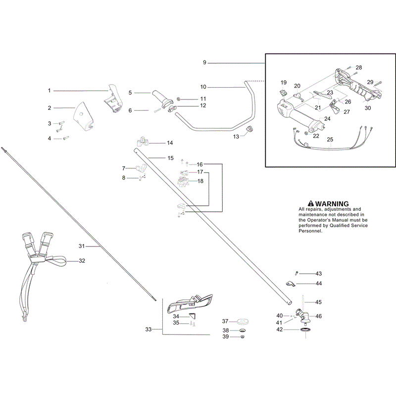 Jonsered BC2162 (2010) Parts Diagram, Page 1