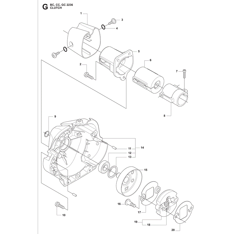 Jonsered BC2236 (2010) Parts Diagram, Page 6