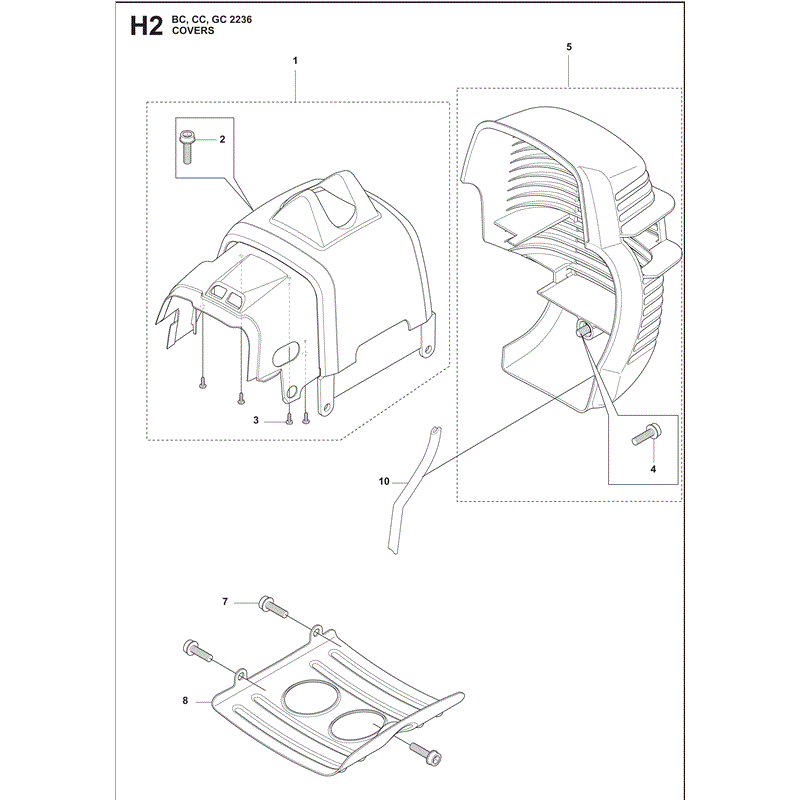 Jonsered BC2236 (2010) Parts Diagram, Page 8
