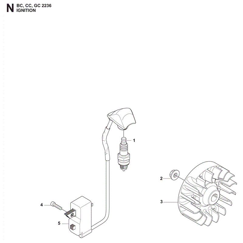 Jonsered BC2236 (2010) Parts Diagram, Page 14