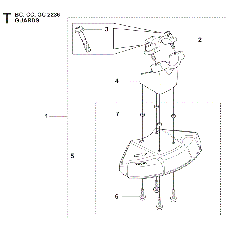 Jonsered BC2236 (2010) Parts Diagram, Page 19