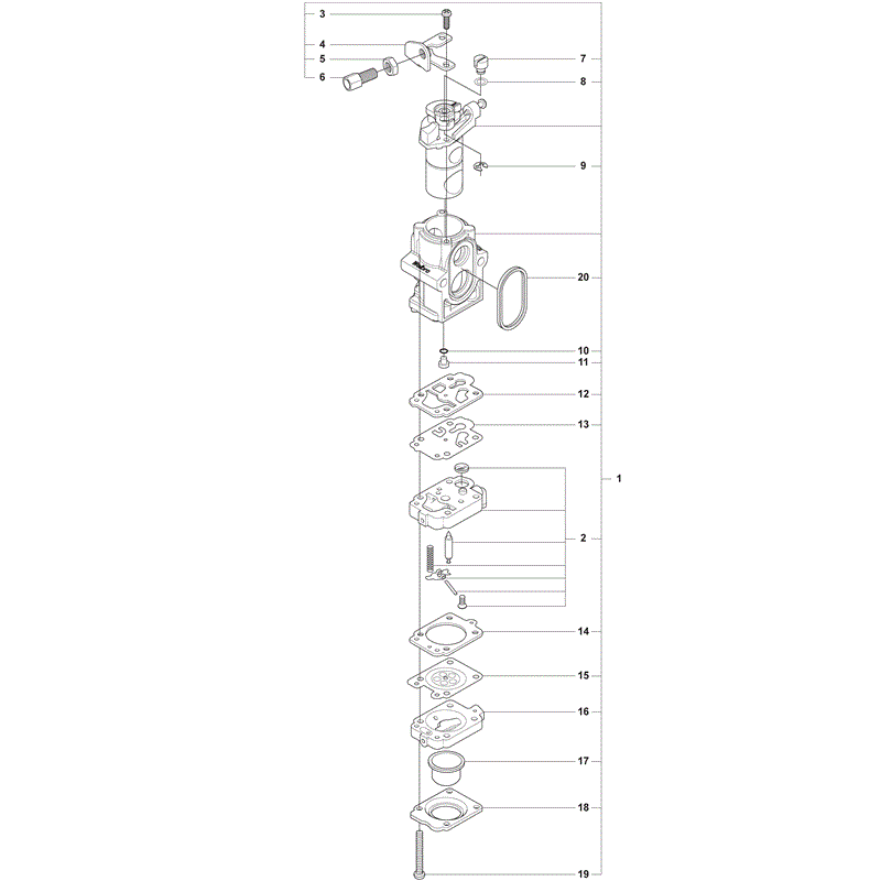 Husqvarna 170BT Blower  (2008) Parts Diagram, Page 16
