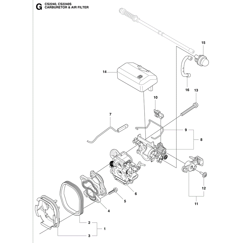 Jonsered 2165 (2010) Parts Diagram, Page 7