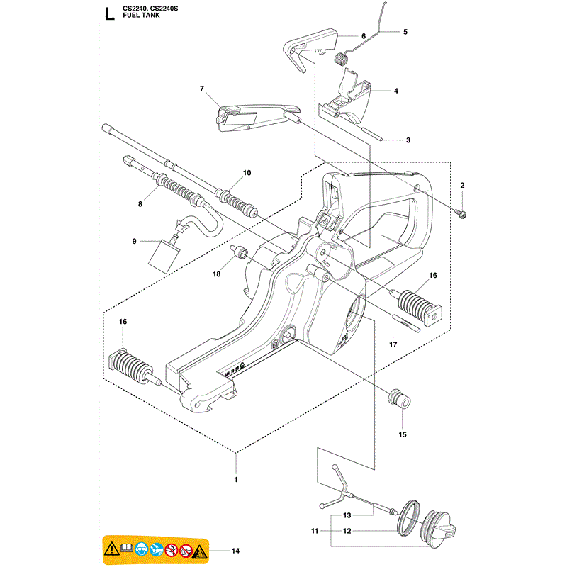 Jonsered 2165 (2010) Parts Diagram, Page 11