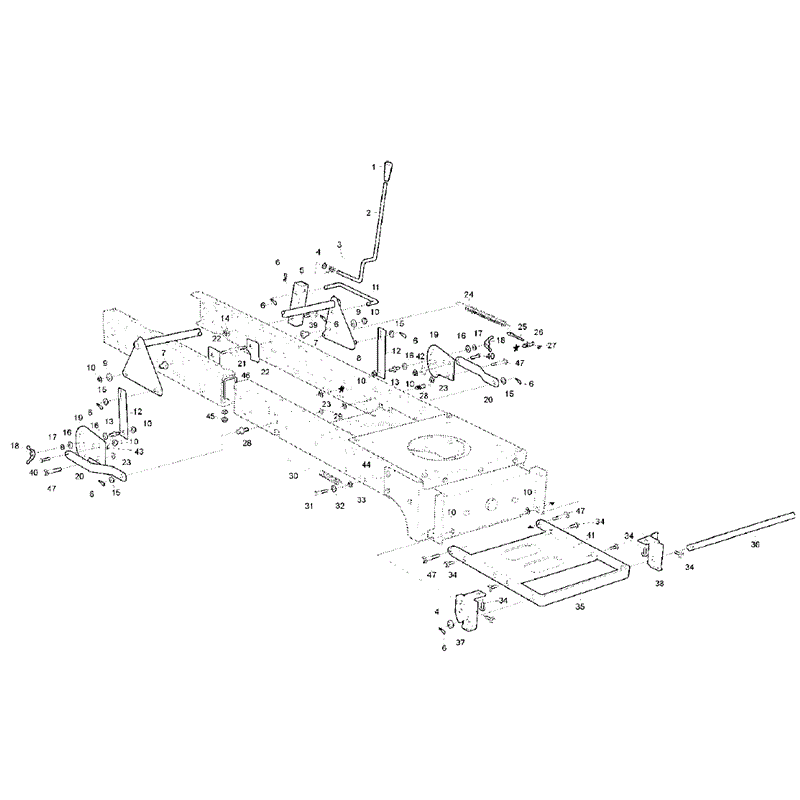 Hayter 15.5/38 (ST38) (150A001001-150A099999) Parts Diagram, Cutterhead Suspension