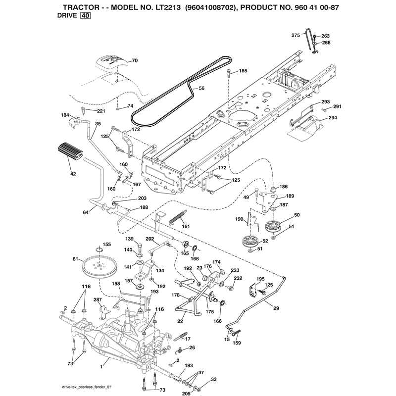 Jonsered LT2213 (2010) Parts Diagram, Page 5