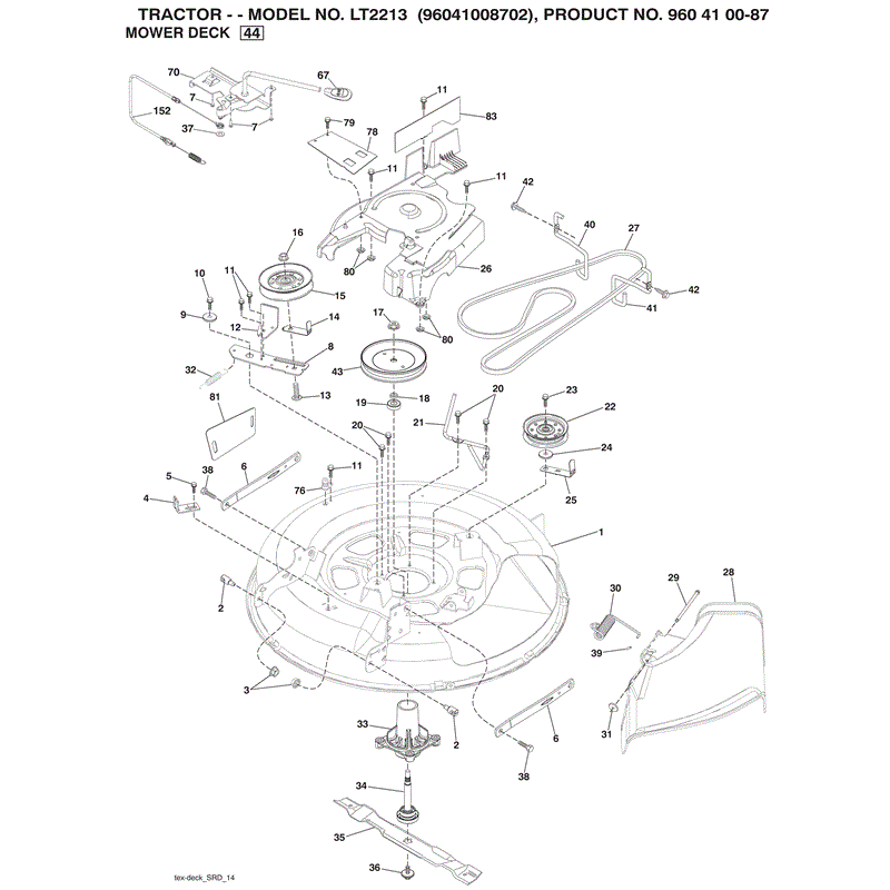 Jonsered LT2213 (2010) Parts Diagram, Page 8