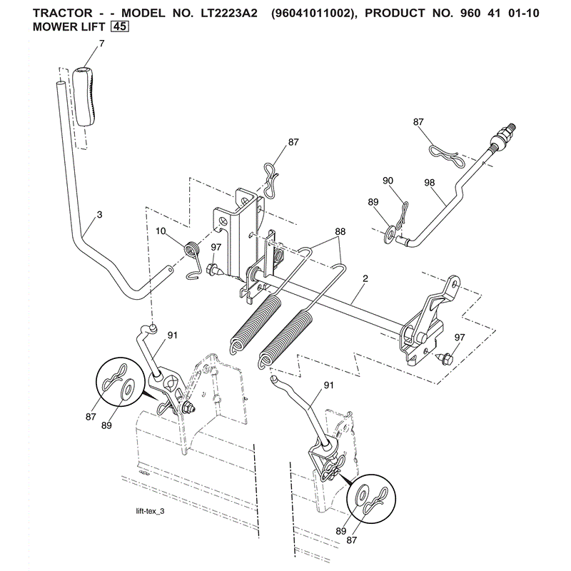 Jonsered LT2223 (01-2010) Parts Diagram, Page 11