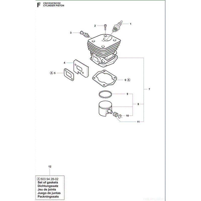 Jonsered 2152 (2009) Parts Diagram, Page 6
