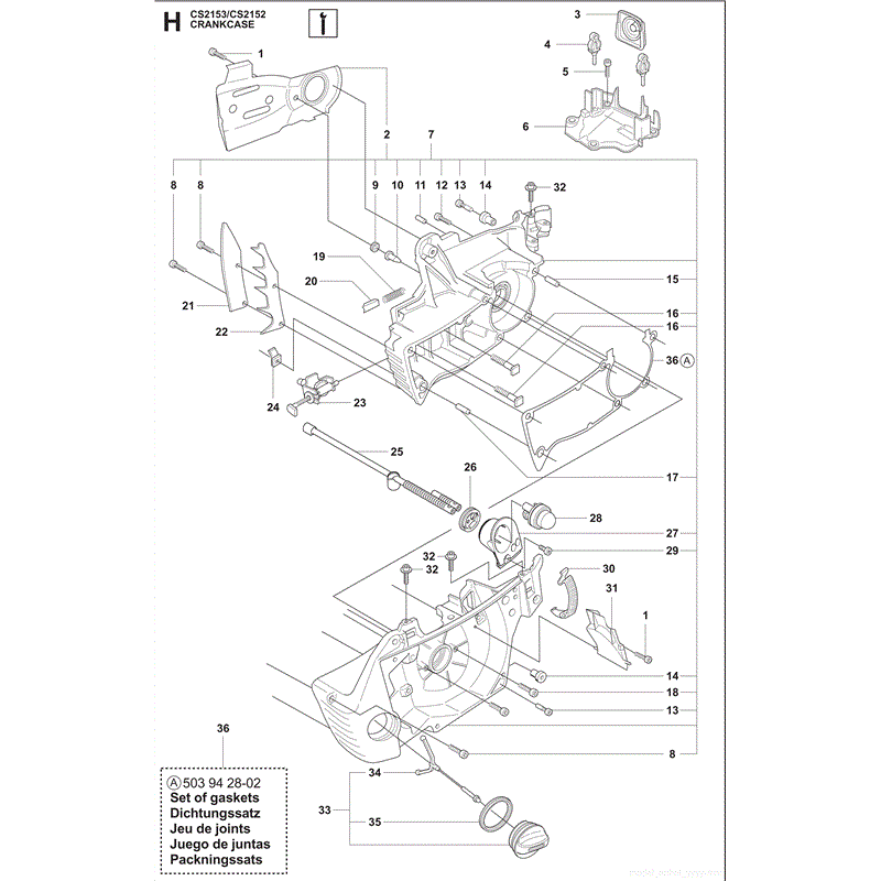 Jonsered 2152 (2009) Parts Diagram, Page 8