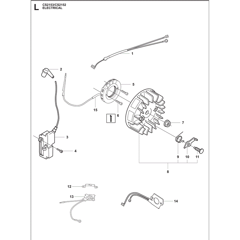 Jonsered 2152 (2009) Parts Diagram, Page 11