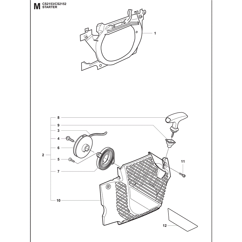 Jonsered 2152 (2009) Parts Diagram, Page 12