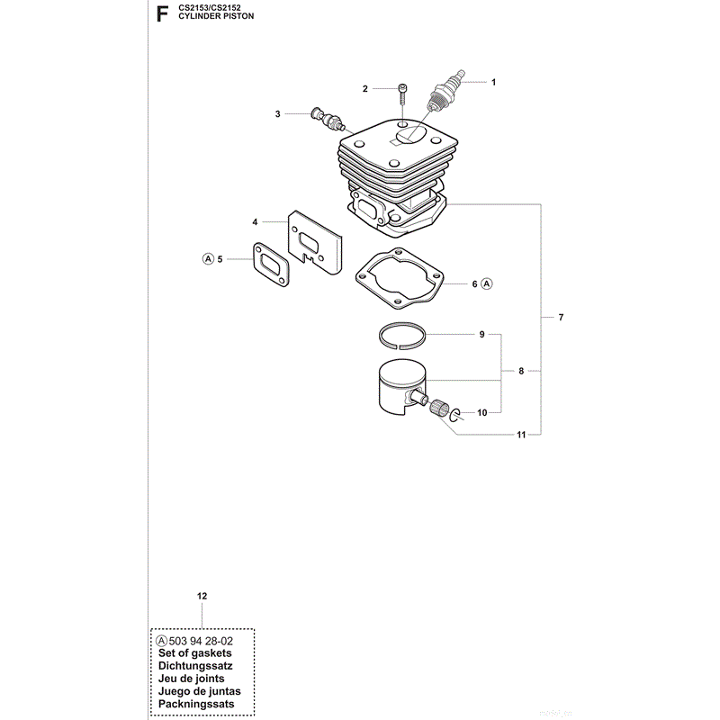 Jonsered 2153 (2009) Parts Diagram, Page 6