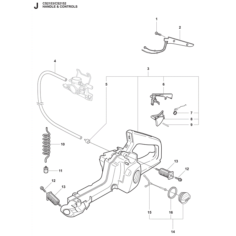 Jonsered 2153 (2009) Parts Diagram, Page 9