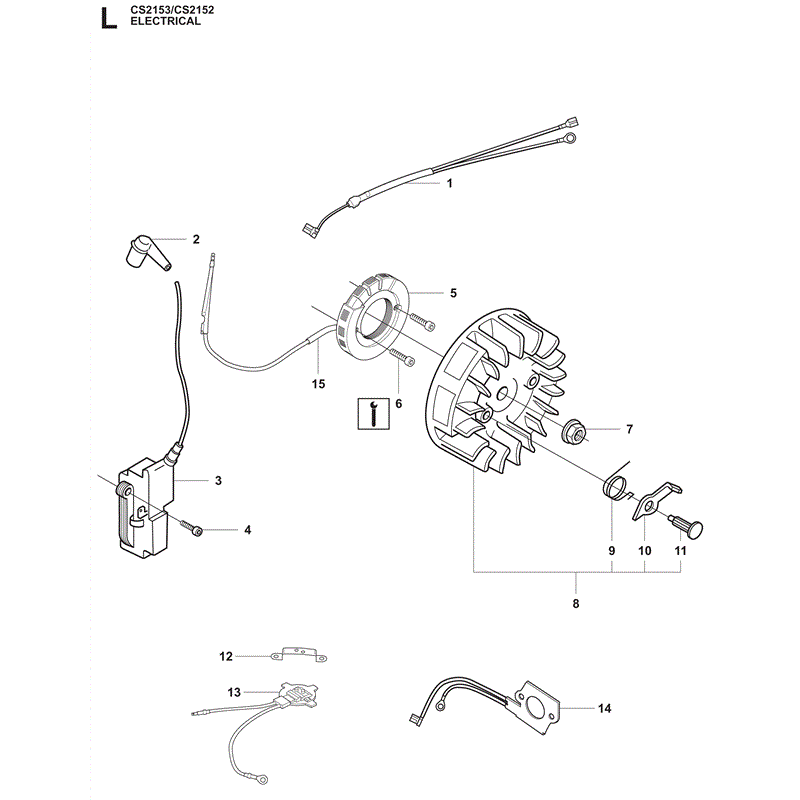 Jonsered 2153 (2009) Parts Diagram, Page 11