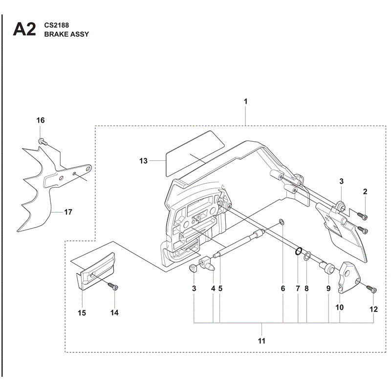 Jonsered 2188 (2009) Parts Diagram, Page 2
