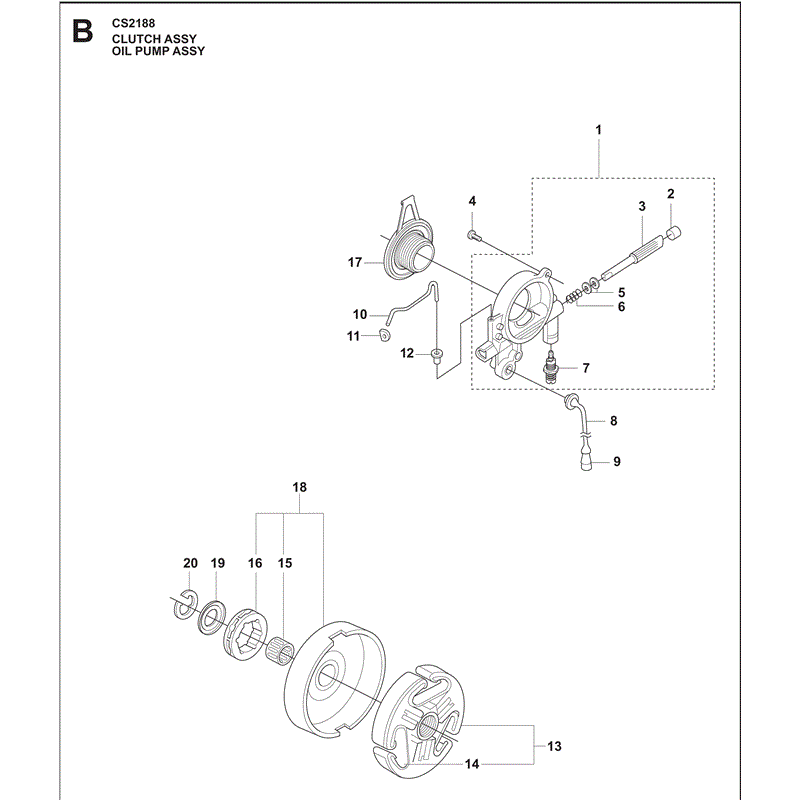 Jonsered 2188 (2009) Parts Diagram, Page 3