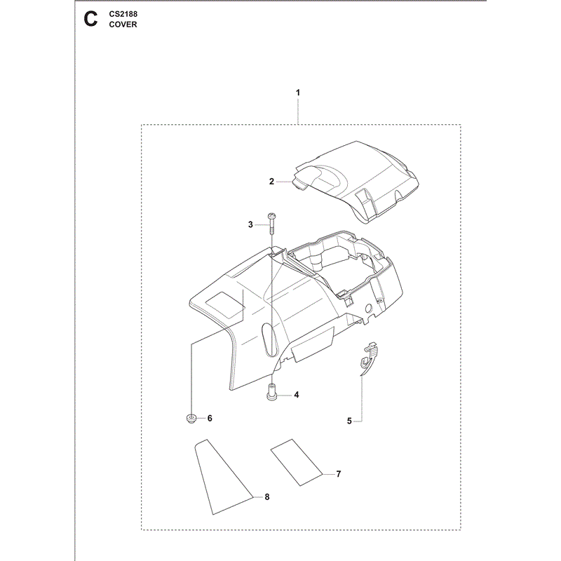 Jonsered 2188 (2009) Parts Diagram, Page 4