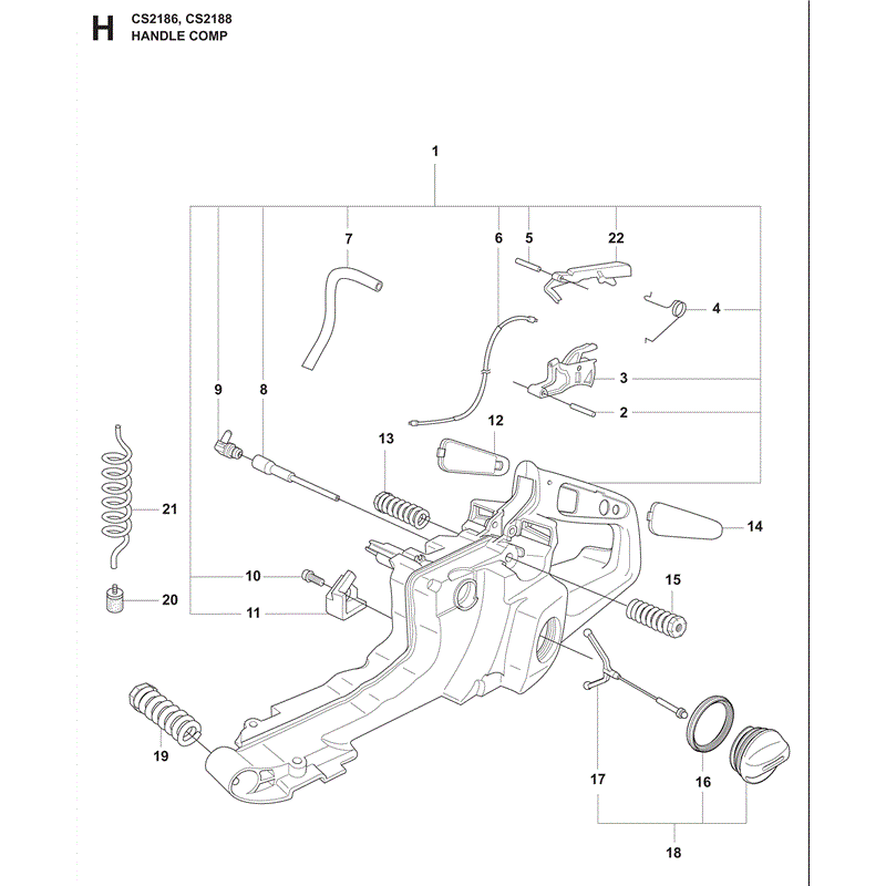 Jonsered 2188 (2009) Parts Diagram, Page 11