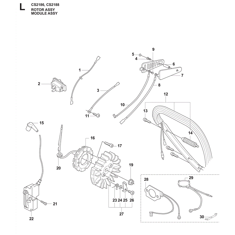 Jonsered 2188 (2009) Parts Diagram, Page 16