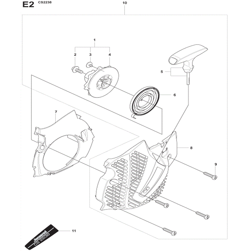 Jonsered 2238 (01-2009) Parts Diagram, Page 4