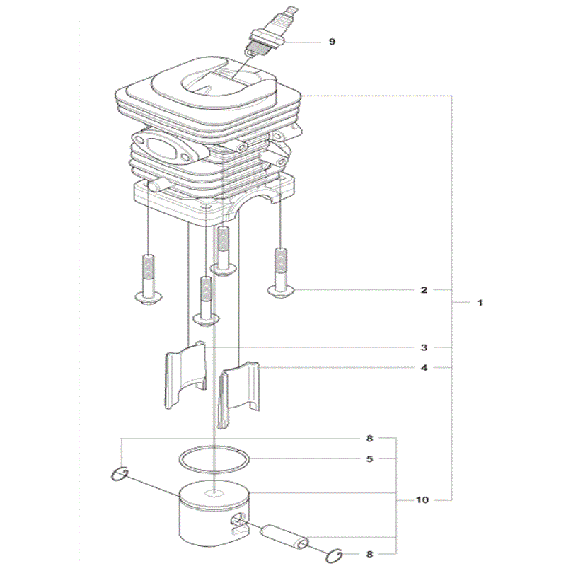 Jonsered 2238 (01-2009) Parts Diagram, Page 8